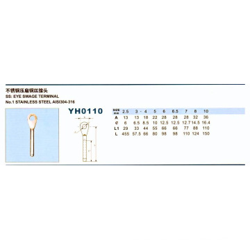 Stainless Steel Eye Swage Terminal